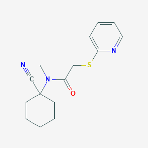 N-(1-cyanocyclohexyl)-N-methyl-2-(pyridin-2-ylsulfanyl)acetamide