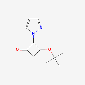 3-(tert-butoxy)-2-(1H-pyrazol-1-yl)cyclobutan-1-one