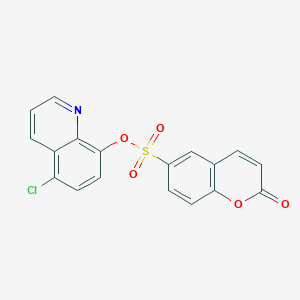 (5-Chloroquinolin-8-yl) 2-oxochromene-6-sulfonate