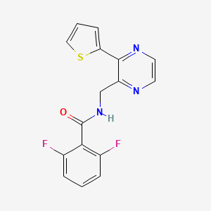2,6-difluoro-N-((3-(thiophen-2-yl)pyrazin-2-yl)methyl)benzamide