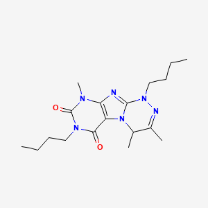 1,7-dibutyl-3,4,9-trimethyl-4H-purino[8,7-c][1,2,4]triazine-6,8-dione