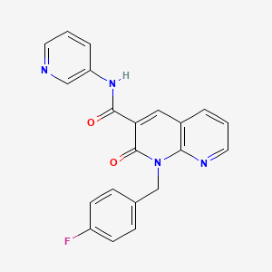 1-(4-fluorobenzyl)-2-oxo-N-(pyridin-3-yl)-1,2-dihydro-1,8-naphthyridine-3-carboxamide