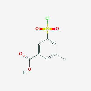 molecular formula C8H7ClO4S B2389665 3-(chlorosulfonyl)-5-methylbenzoic acid CAS No. 191483-49-5