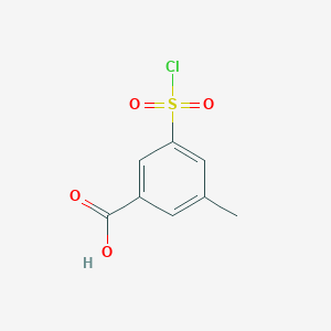 molecular formula C8H7ClO4S B2389665 3-Chlorosulfonyl-5-methylbenzoic acid CAS No. 191483-49-5