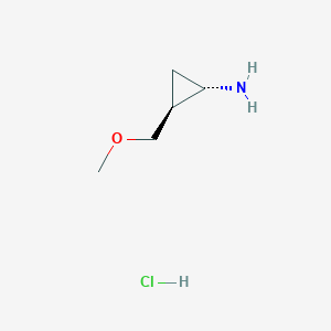 (1S,2S)-2-(Methoxymethyl)cyclopropan-1-amine;hydrochloride