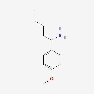 molecular formula C12H19NO B2389684 1-(4-Methoxyphenyl)pentan-1-amine CAS No. 83948-36-1