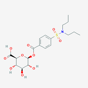 (2S,3S,4S,5R,6S)-6-[4-(dipropylsulfamoyl)benzoyl]oxy-3,4,5-trihydroxyoxane-2-carboxylic acid