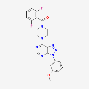 (2,6-difluorophenyl)(4-(3-(3-methoxyphenyl)-3H-[1,2,3]triazolo[4,5-d]pyrimidin-7-yl)piperazin-1-yl)methanone