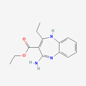 ethyl 4-amino-2-ethyl-1H-1,5-benzodiazepine-3-carboxylate