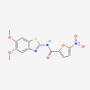 N-(5,6-dimethoxy-1,3-benzothiazol-2-yl)-5-nitrofuran-2-carboxamide