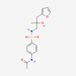 N-(4-(N-(3-(furan-2-yl)-2-hydroxy-2-methylpropyl)sulfamoyl)phenyl)acetamide