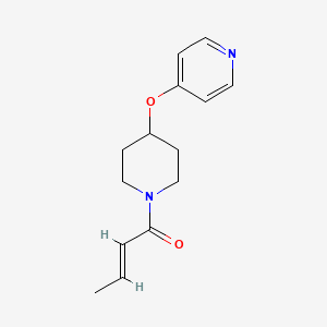 (E)-1-(4-(pyridin-4-yloxy)piperidin-1-yl)but-2-en-1-one