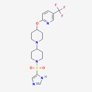 1'-(1H-imidazole-4-sulfonyl)-4-{[5-(trifluoromethyl)pyridin-2-yl]oxy}-1,4'-bipiperidine