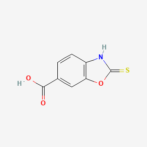 molecular formula C8H5NO3S B2389740 2-Mercaptobenzo[D]oxazole-6-carboxylic acid CAS No. 108085-62-7
