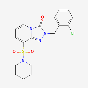 B2389799 2-(2-chlorobenzyl)-8-(piperidin-1-ylsulfonyl)-[1,2,4]triazolo[4,3-a]pyridin-3(2H)-one CAS No. 1251568-65-6