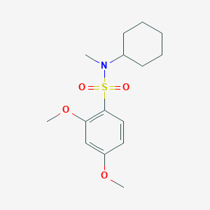 molecular formula C15H23NO4S B238985 N-cyclohexyl-2,4-dimethoxy-N-methylbenzenesulfonamide 