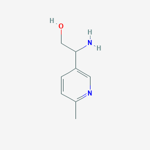 molecular formula C8H12N2O B2389860 2-Amino-2-(6-methylpyridin-3-yl)ethanol CAS No. 1270462-24-2