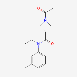 molecular formula C15H20N2O2 B2389952 1-ACETYL-N-ETHYL-N-(3-METHYLPHENYL)AZETIDINE-3-CARBOXAMIDE CAS No. 1421452-86-9