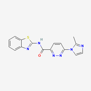 N-(benzo[d]thiazol-2-yl)-6-(2-methyl-1H-imidazol-1-yl)pyridazine-3-carboxamide