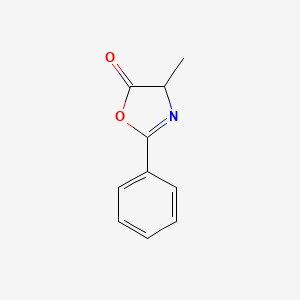 molecular formula C10H9NO2 B2389974 4-Methyl-2-phenyl-2-oxazoline-5-one CAS No. 13302-43-7; 90361-55-0