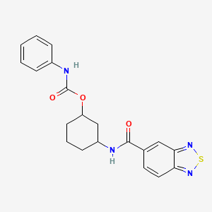 3-(Benzo[c][1,2,5]thiadiazole-5-carboxamido)cyclohexyl phenylcarbamate