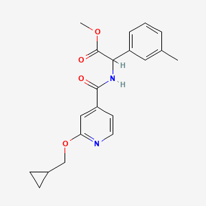 Methyl 2-(2-(cyclopropylmethoxy)isonicotinamido)-2-(m-tolyl)acetate