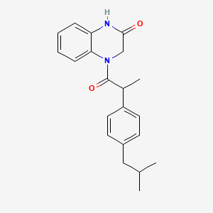 4-(2-(4-isobutylphenyl)propanoyl)-3,4-dihydroquinoxalin-2(1H)-one