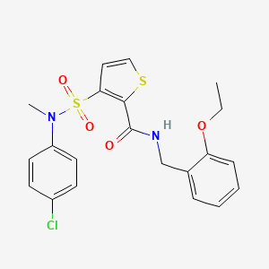 3-[(4-chlorophenyl)(methyl)sulfamoyl]-N-(2-ethoxybenzyl)thiophene-2-carboxamide