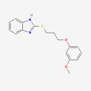 2-{[3-(3-methoxyphenoxy)propyl]sulfanyl}-1H-benzimidazole
