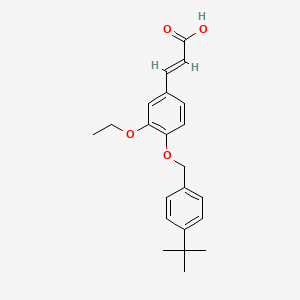 3-{4-[(4-Tert-butylphenyl)methoxy]-3-ethoxyphenyl}prop-2-enoic acid