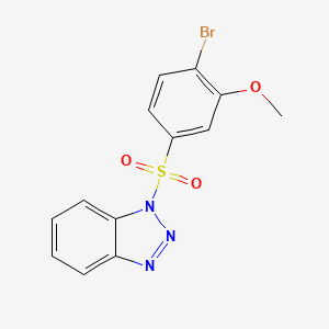1-(4-Bromo-3-methoxyphenyl)sulfonylbenzotriazole