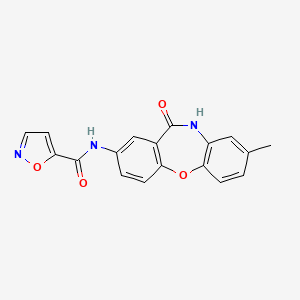 N-(8-methyl-11-oxo-10,11-dihydrodibenzo[b,f][1,4]oxazepin-2-yl)isoxazole-5-carboxamide