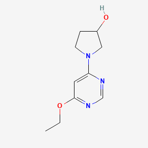 molecular formula C10H15N3O2 B2390030 1-(6-Ethoxypyrimidin-4-yl)pyrrolidin-3-ol CAS No. 1353953-06-6