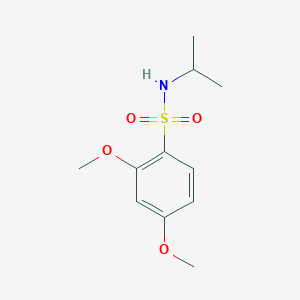 molecular formula C11H17NO4S B239004 N-isopropyl-2,4-dimethoxybenzenesulfonamide 