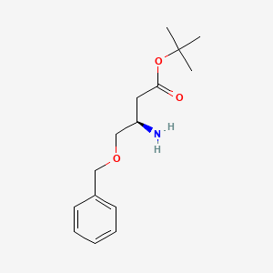 molecular formula C15H23NO3 B2390054 Tert-butyl (3R)-3-amino-4-phenylmethoxybutanoate CAS No. 2287247-84-9