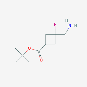 tert-Butyl 3-(aminomethyl)-3-fluorocyclobutanecarboxylate
