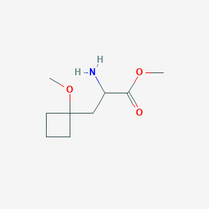 Methyl 2-amino-3-(1-methoxycyclobutyl)propanoate
