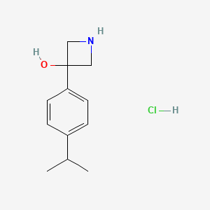3-(4-Propan-2-ylphenyl)azetidin-3-ol;hydrochloride