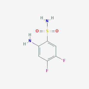 molecular formula C6H6F2N2O2S B2390096 2-Amino-4,5-difluorobenzenesulfonamide CAS No. 1993-10-8