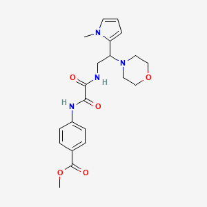 methyl 4-(2-((2-(1-methyl-1H-pyrrol-2-yl)-2-morpholinoethyl)amino)-2-oxoacetamido)benzoate