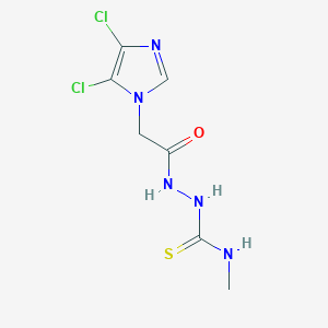 1-[[2-(4,5-Dichloroimidazol-1-yl)acetyl]amino]-3-methylthiourea