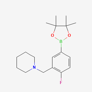 4-Fluoro-3-piperidinomethylphenylboronic acid pinacol ester