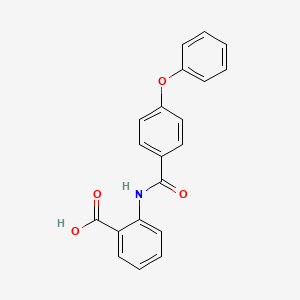 molecular formula C20H15NO4 B2390137 2-(4-苯氧基苯甲酰氨基)苯甲酸 CAS No. 186891-10-1