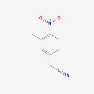 molecular formula C9H8N2O2 B2390148 2-(3-Methyl-4-nitrophenyl)acetonitrile CAS No. 119713-11-0