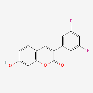 molecular formula C15H8F2O3 B2390157 3-(3,5-二氟苯基)-7-羟基-2H-色烯-2-酮 CAS No. 951957-81-6