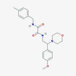 molecular formula C23H29N3O4 B2390168 N1-(2-(4-methoxyphenyl)-2-morpholinoethyl)-N2-(4-methylbenzyl)oxalamide CAS No. 941976-80-3