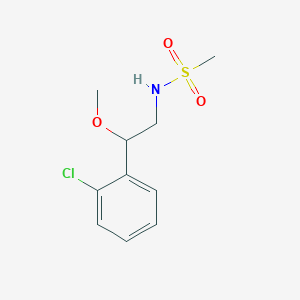 molecular formula C10H14ClNO3S B2390181 N-[2-(2-chlorophenyl)-2-methoxyethyl]methanesulfonamide CAS No. 1788677-97-3