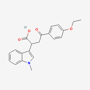 4-(4-Ethoxyphenyl)-2-(1-methylindol-3-yl)-4-oxobutanoic acid