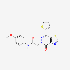 N-(4-methoxyphenyl)-2-(2-methyl-4-oxo-7-(thiophen-2-yl)thiazolo[4,5-d]pyridazin-5(4H)-yl)acetamide