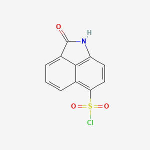molecular formula C11H6ClNO3S B2390246 2-Oxo-1,2-dihydrobenzo[cd]indole-6-sulfonyl chloride CAS No. 78078-92-9